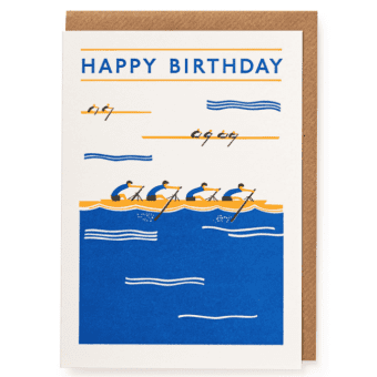 Laura Thomas Co Rowers Birthday Card